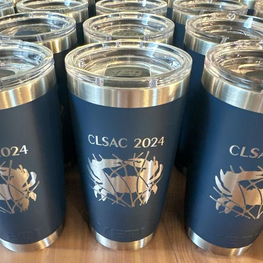 20 oz Custom Engraved YETI Tumbler with Magslider Lid